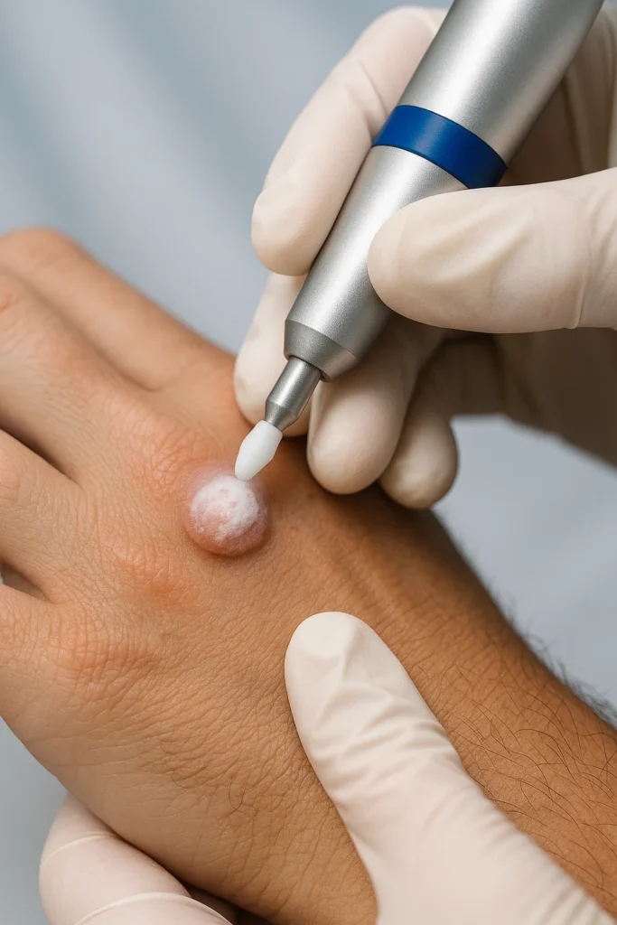 example of wart removal Warminster using cryopen