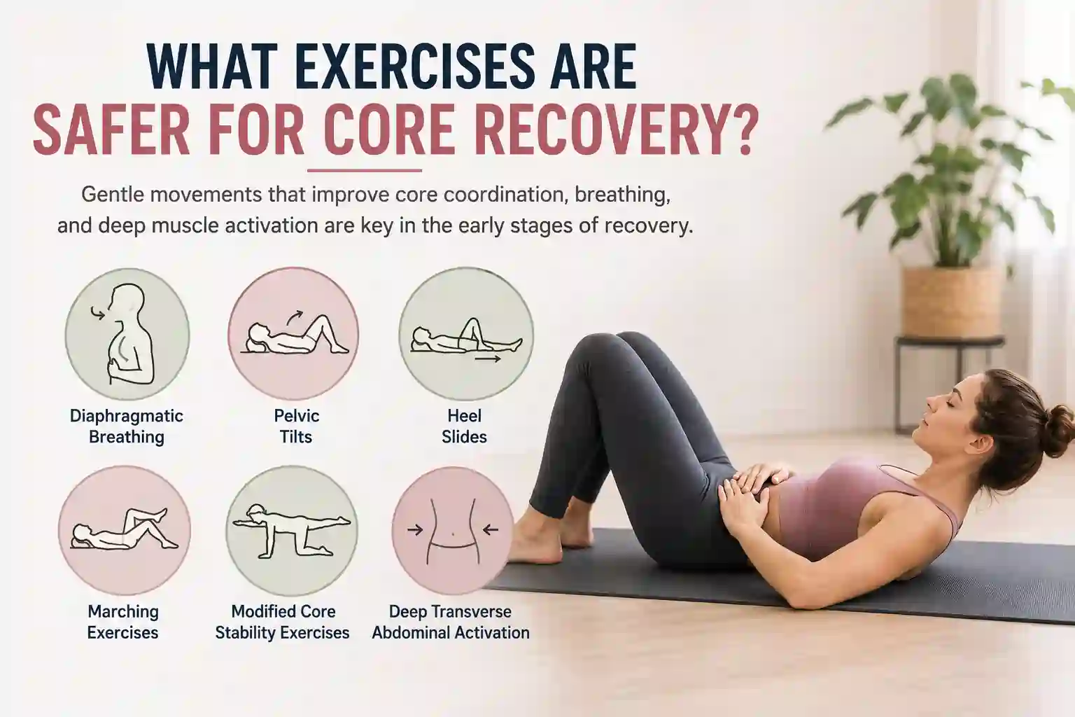 Which exercises may help diastasis recti Warminster?